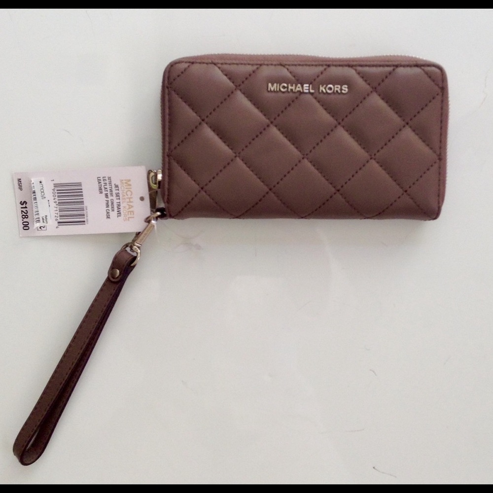 NEW WIYH TAG MICHEAL KORS WALLET - Gray